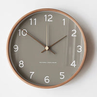 Olvoria | Reloj de Pared de Madera y Vidrio