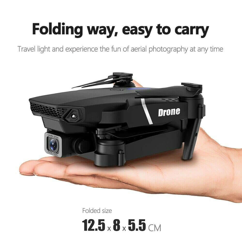 Olvoria | with Camera Black 4K Professional HD Camera WIFI FPV RC Quadcopter Foldable Helicopter