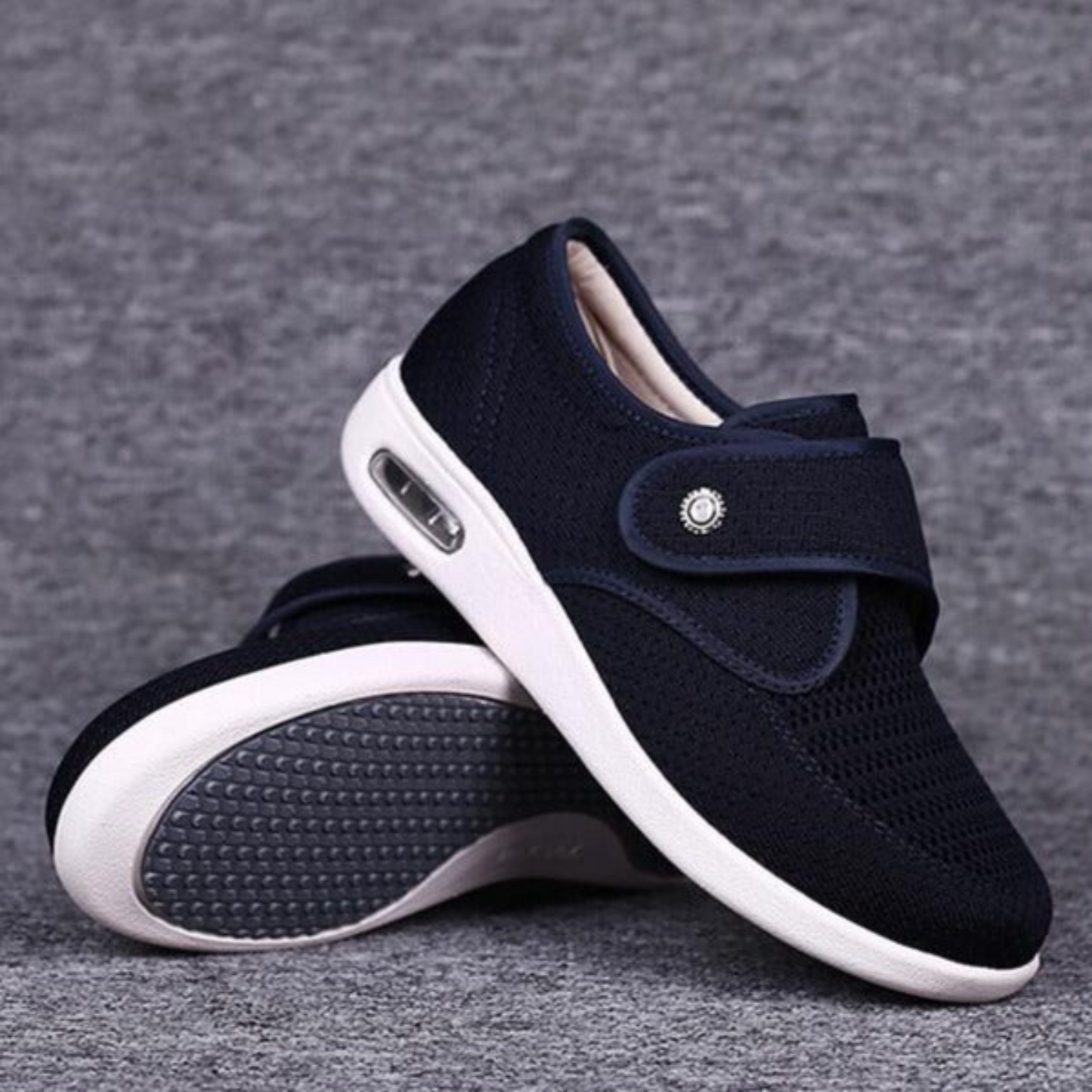 Olvoria | Women's Diabetic Comfort Shoes with Hook-and-Loop Fastener