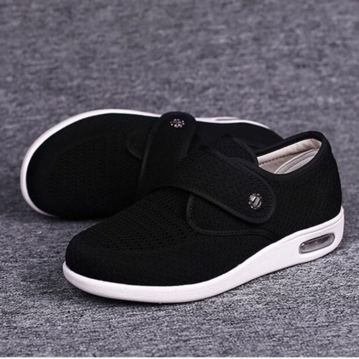 Olvoria | Women's Diabetic Comfort Shoes with Hook-and-Loop Fastener