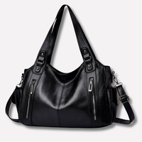 Olvoria | Bolso de hombro para mujer con múltiples compartimentos y cremalleras