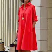 Olvoria | Vestido tipo polo con tapeta de botones para mujer