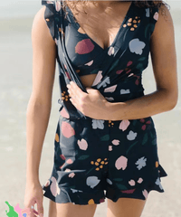 Olvoria | Mono con volantes para mujer - estampado floral