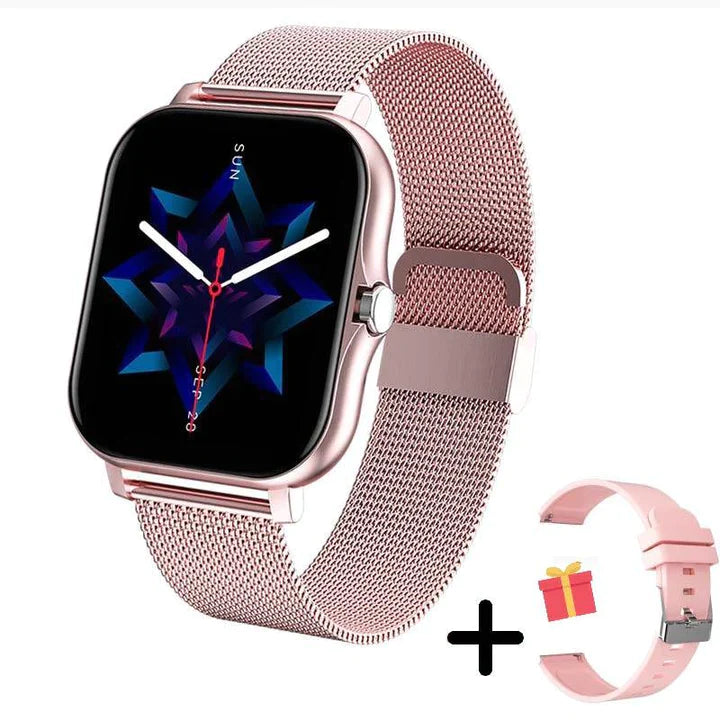 Olvoria | Women's Smartwatch Fitness Tracker Milanese Band