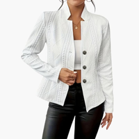 Olvoria | Blazer texturizado con cierre de botones para mujer