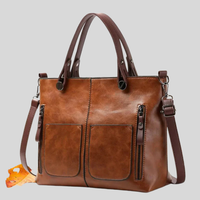 Olvoria | Bolso Tote para Mujer con Bolsillos Frontales