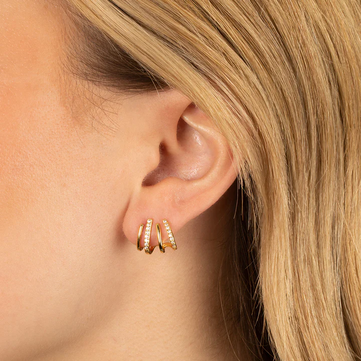 Olvoria | Women’s Twist Earrings | Lightweight Statement Jewelry | Hypoallergenic Finish