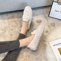 Olvoria | Mocasines cálidos y peludos para mujer, fáciles de poner
