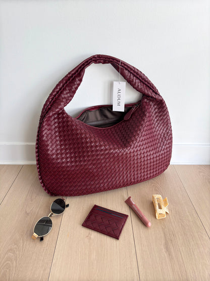Olvoria | Women's Woven Hobo Bag