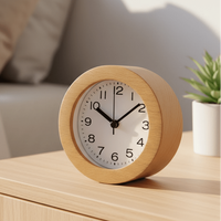 QUIETWOOD – Reloj despertador silencioso de madera para dormitorios acogedores