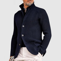 Ramon - Chaqueta de punto elegante con capucha para hombre, especial otoño