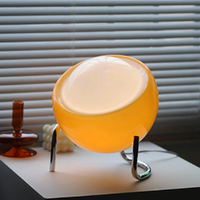 Lámpara de mesa retro de vidrio - Iluminación nórdica ambiental para la noche
