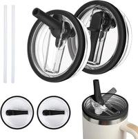 Set de 2 Tapas de Repuesto con Pajilla para Stanley Cup y Hydro Jug 40 oz