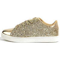 Zapatillas de moda con cordones y brillo - Xenia