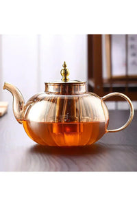 Tetera de hojas sueltas con infusor y tapa — Infusión elegante para amantes del té