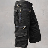 Pantalones cortos tácticos resistentes para hombre - ideales para actividades al aire libre y senderismo