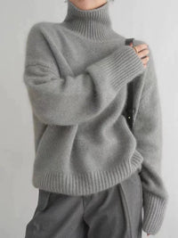 Suéter de cuello alto para mujer