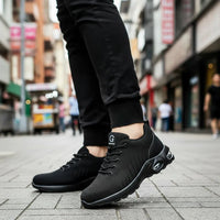 WERKTRITT – Zapatos de seguridad indestructibles con puntera de acero para hombre