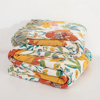 Couverture en coton Jardin de fleurs sauvages