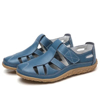 Sandalias de Verano Casual de Cuero para Mujer