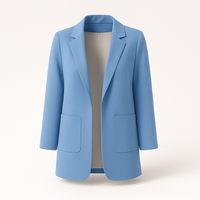 Blazer Largo Caqui de Otoño para Mujer MODA