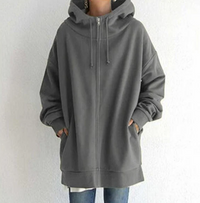 Sudadera con cremallera para mujer para otoño/invierno